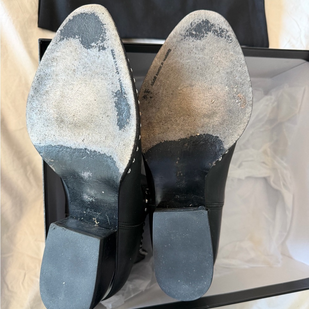 Alexander Wang Black Studded Ankle Boots View 4